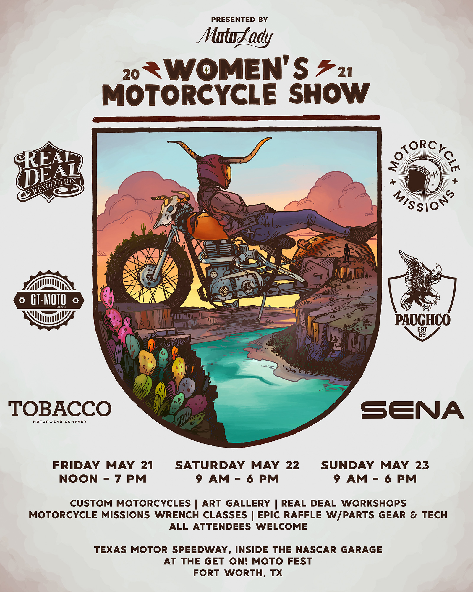Women's Moto Show 2021 Event Flier Poster
